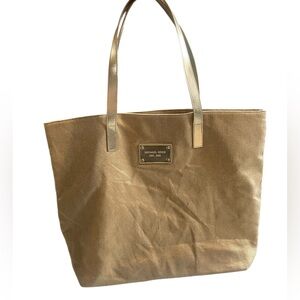 Michael Kors Metallic Gold Boho Tote